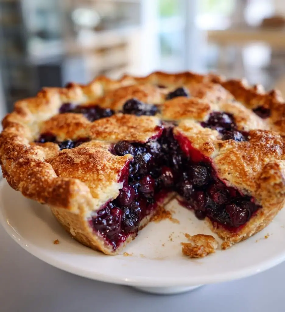 Christmas Blueberry Pie