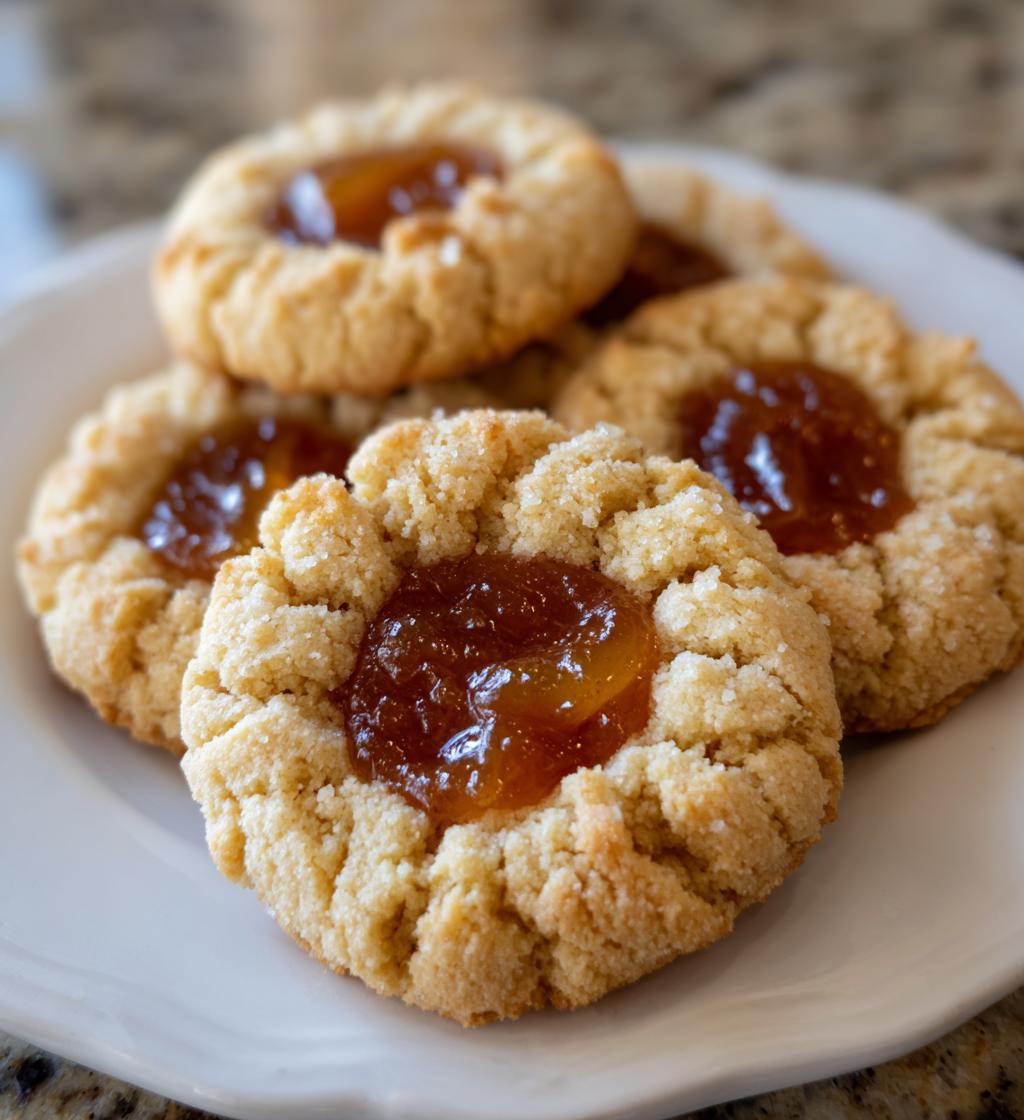 Christmas Caramel Thumbprint Cookies - detail 1