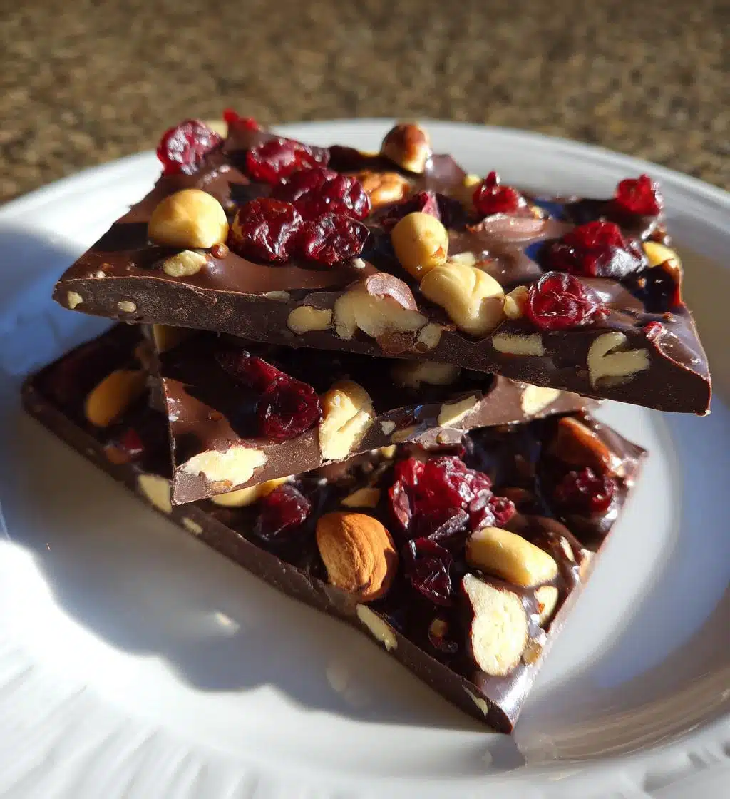Christmas Chocolate Bark with Nuts - detail 1