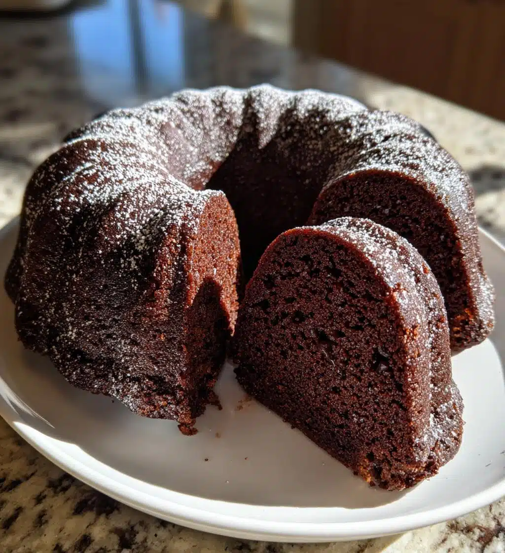 Christmas Chocolate Bundt Cake - detail 1