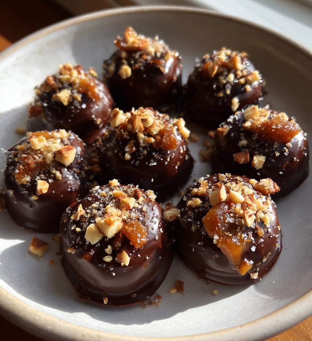 Christmas Chocolate Caramel Bites