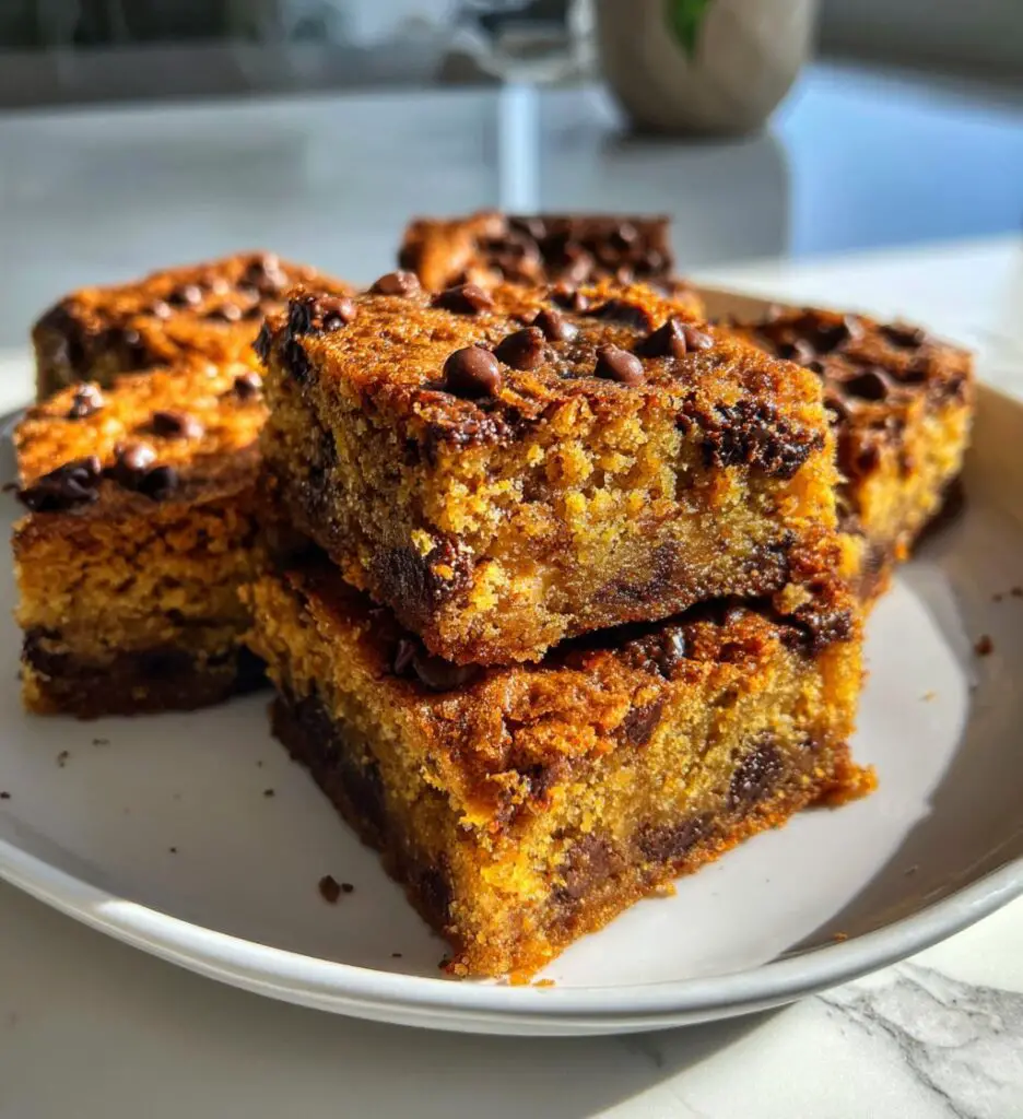 Christmas Chocolate Chip Blondies
