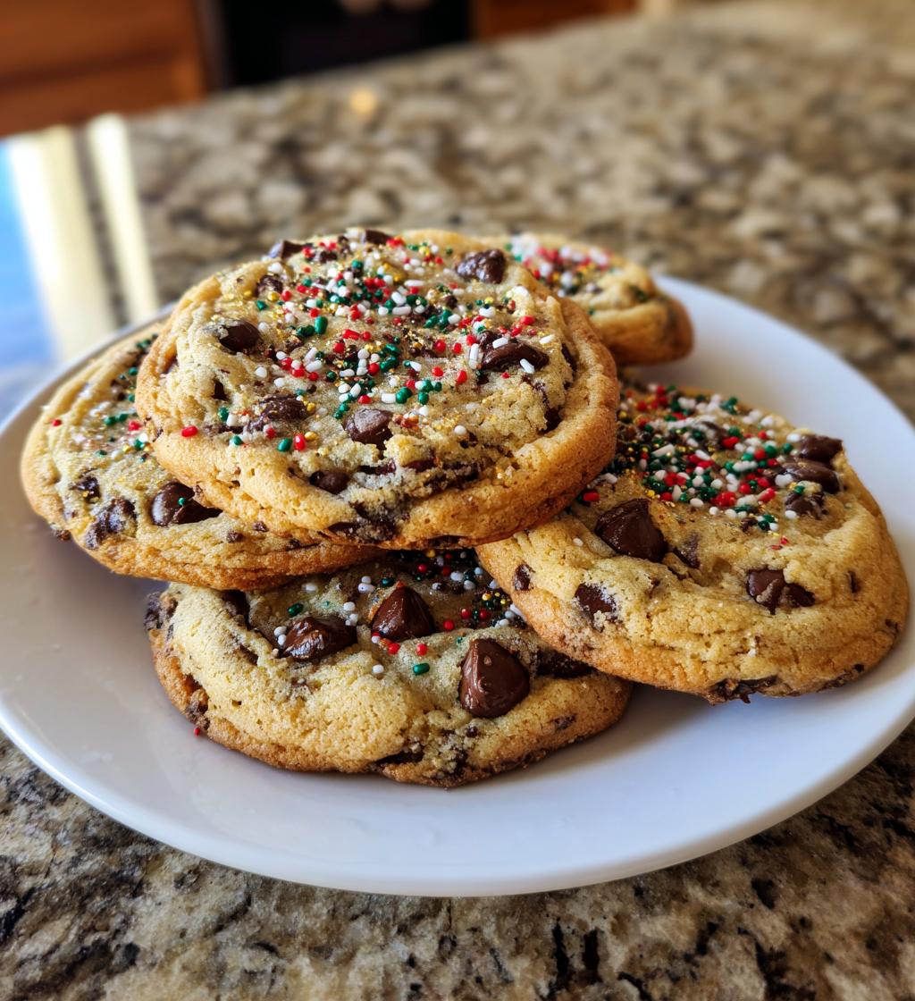 Christmas Chocolate Chip Cookies