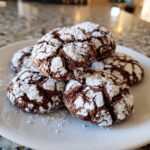Christmas Chocolate Crinkle Cookies