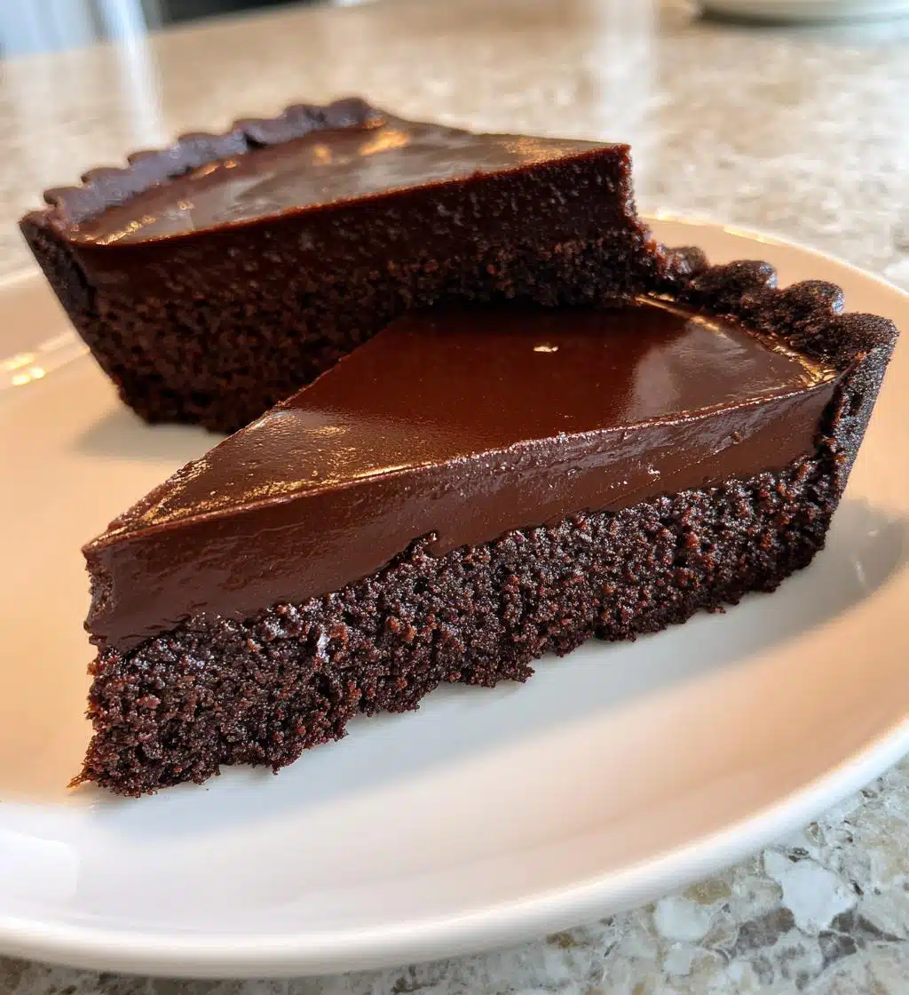 Christmas Chocolate Ganache Tart - detail 1