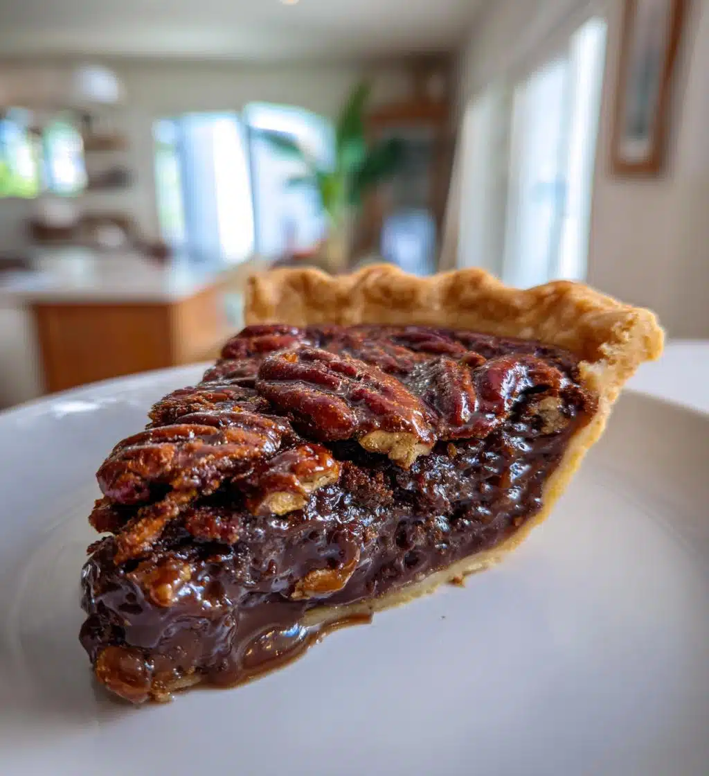 Christmas Chocolate Pecan Pie