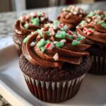 Christmas Chocolate Peppermint Cupcakes