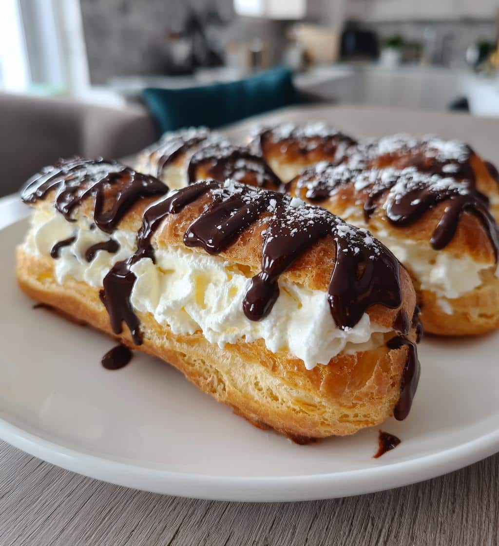 Christmas Chocolate Éclairs - detail 1