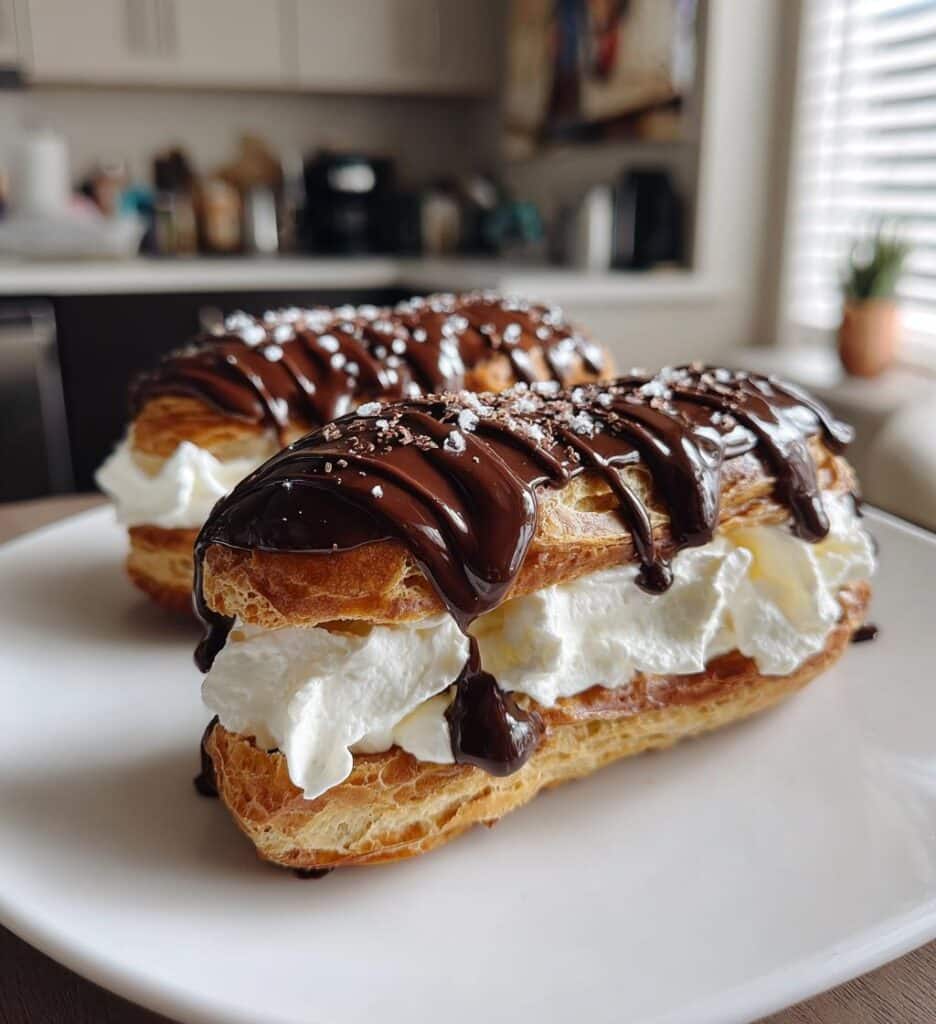 Christmas Chocolate Éclairs