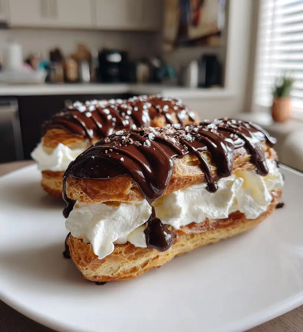 Christmas Chocolate Éclairs
