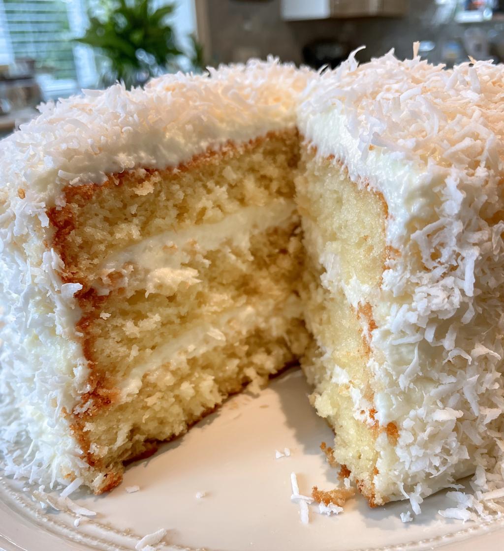 Christmas Coconut Cake