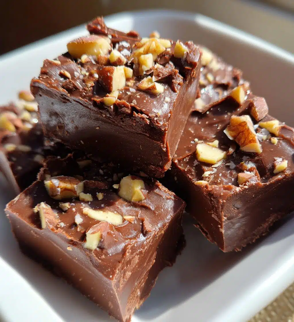 Christmas Dark Chocolate Fudge - detail 1