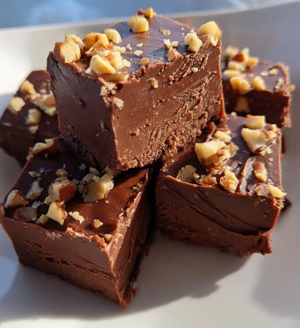 Christmas Dark Chocolate Fudge