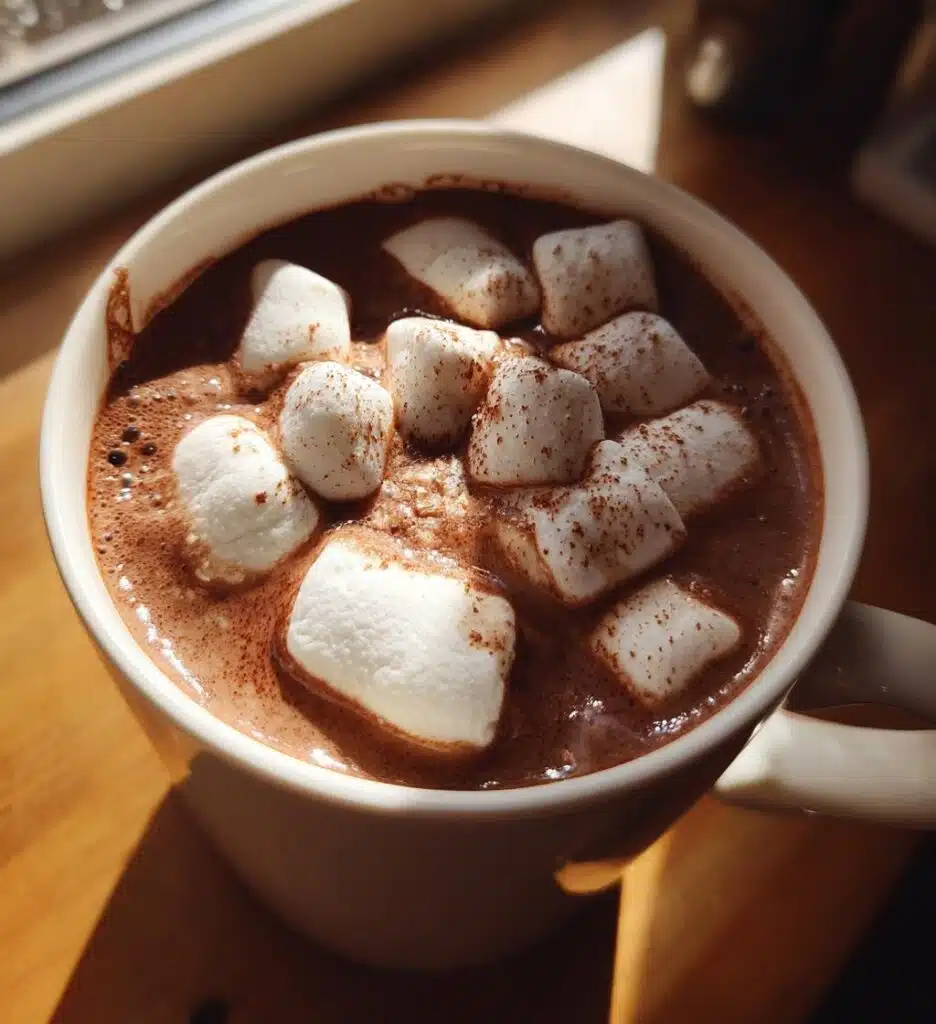 Christmas Hot Chocolate with Marshmallows