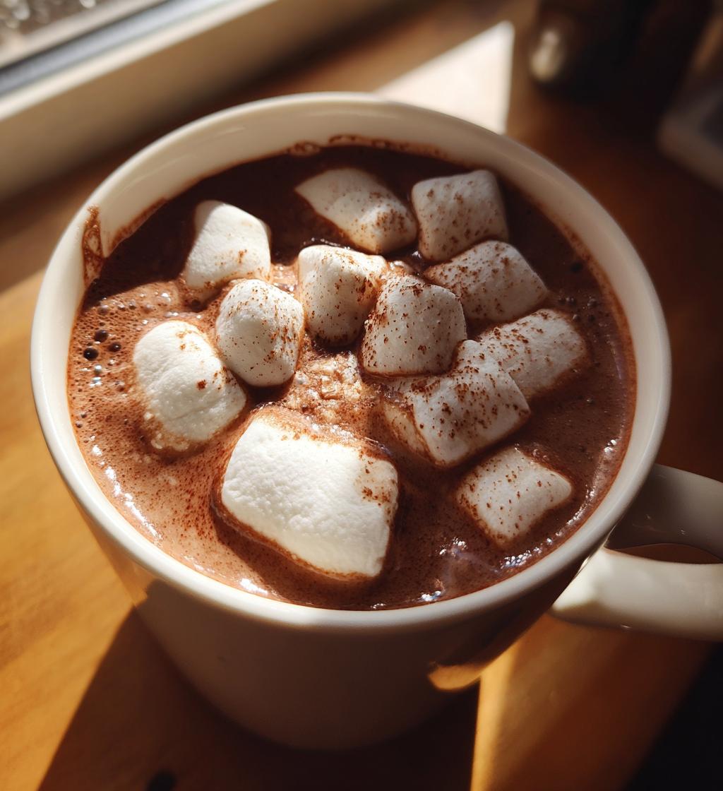 Christmas Hot Chocolate with Marshmallows
