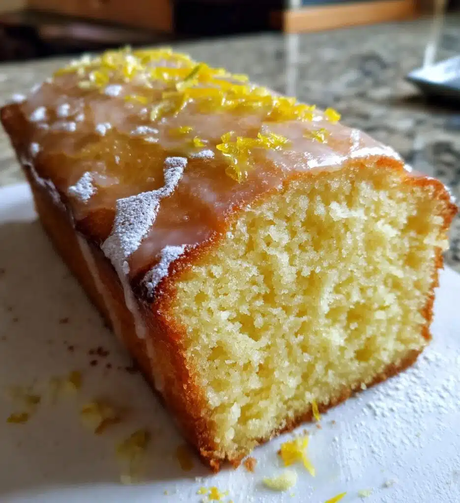 Christmas Lemon Drizzle Cake