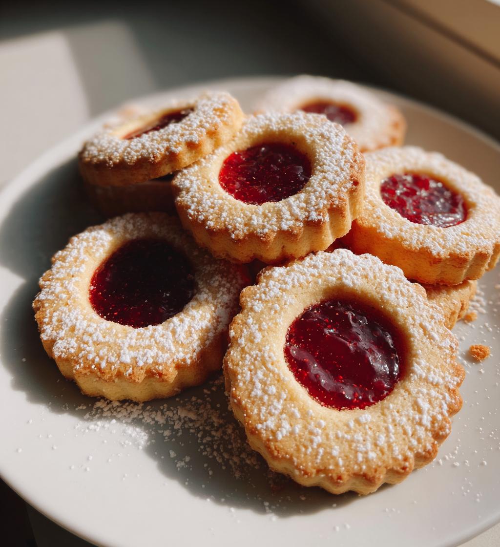 Christmas Linzer Cookies - detail 1