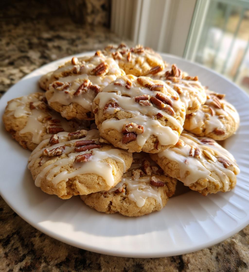 Christmas Maple Pecan Cookies