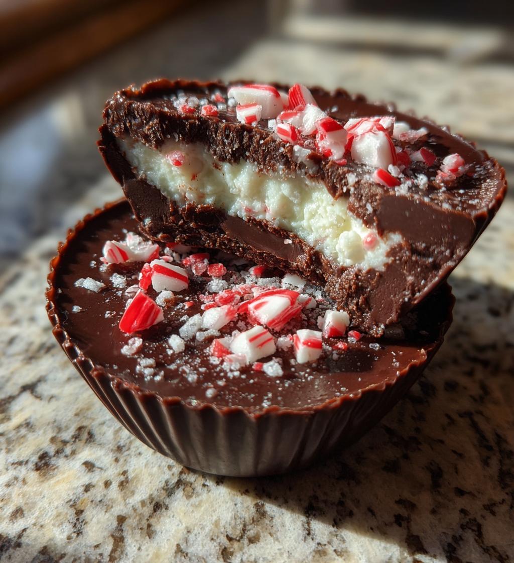 Christmas Mint Chocolate Cups - detail 1