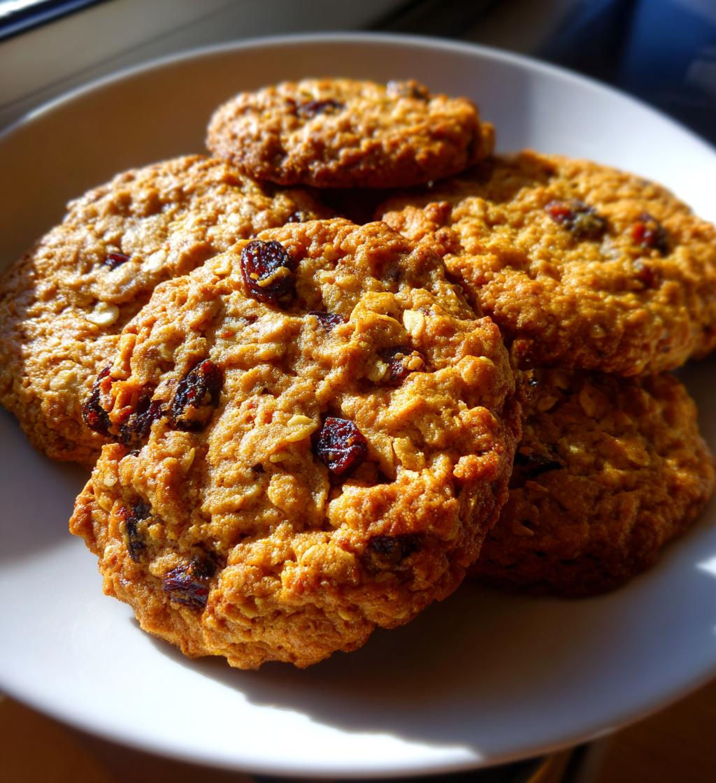 Christmas Oatmeal Raisin Cookies