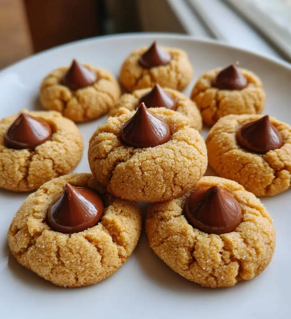Christmas Peanut Butter Blossoms