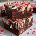 Christmas Peppermint Fudge Bars