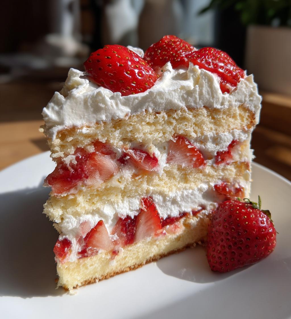 Christmas Strawberry Cake - detail 1