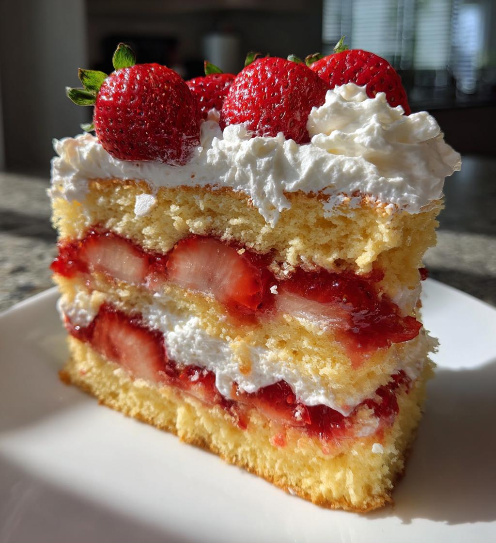 Christmas Strawberry Cake