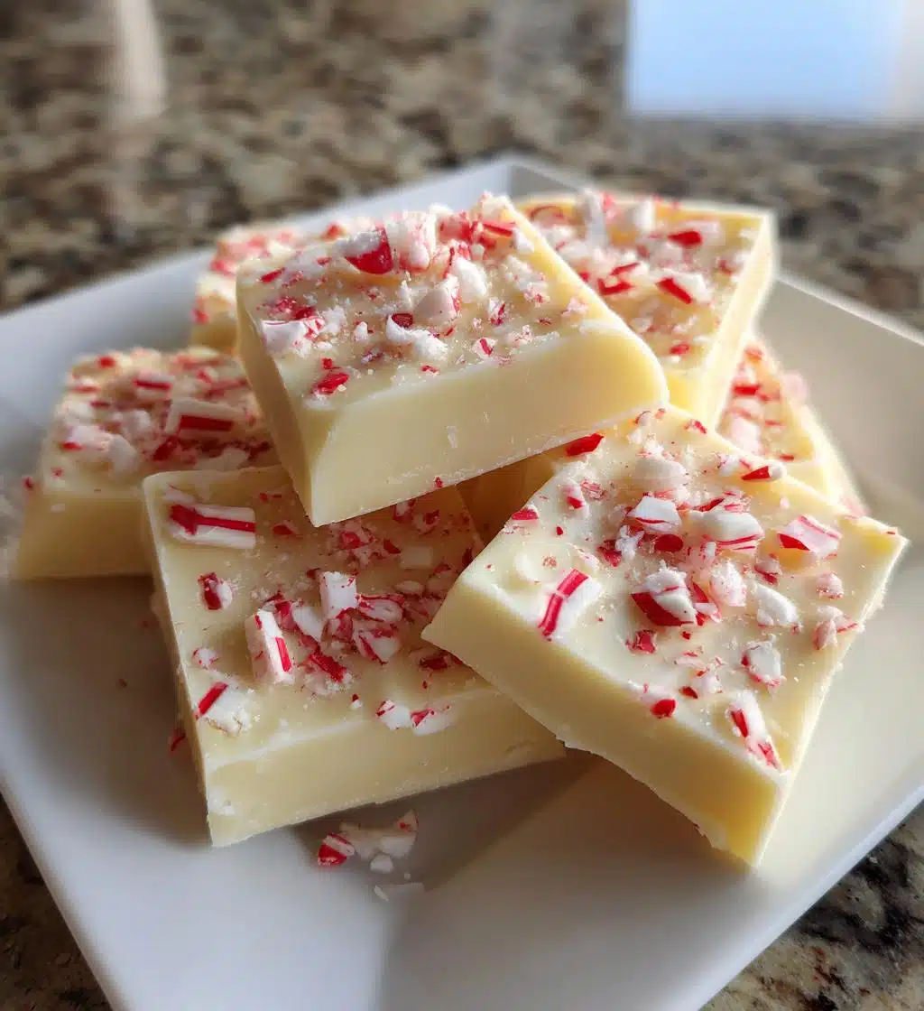 Christmas White Chocolate Fudge