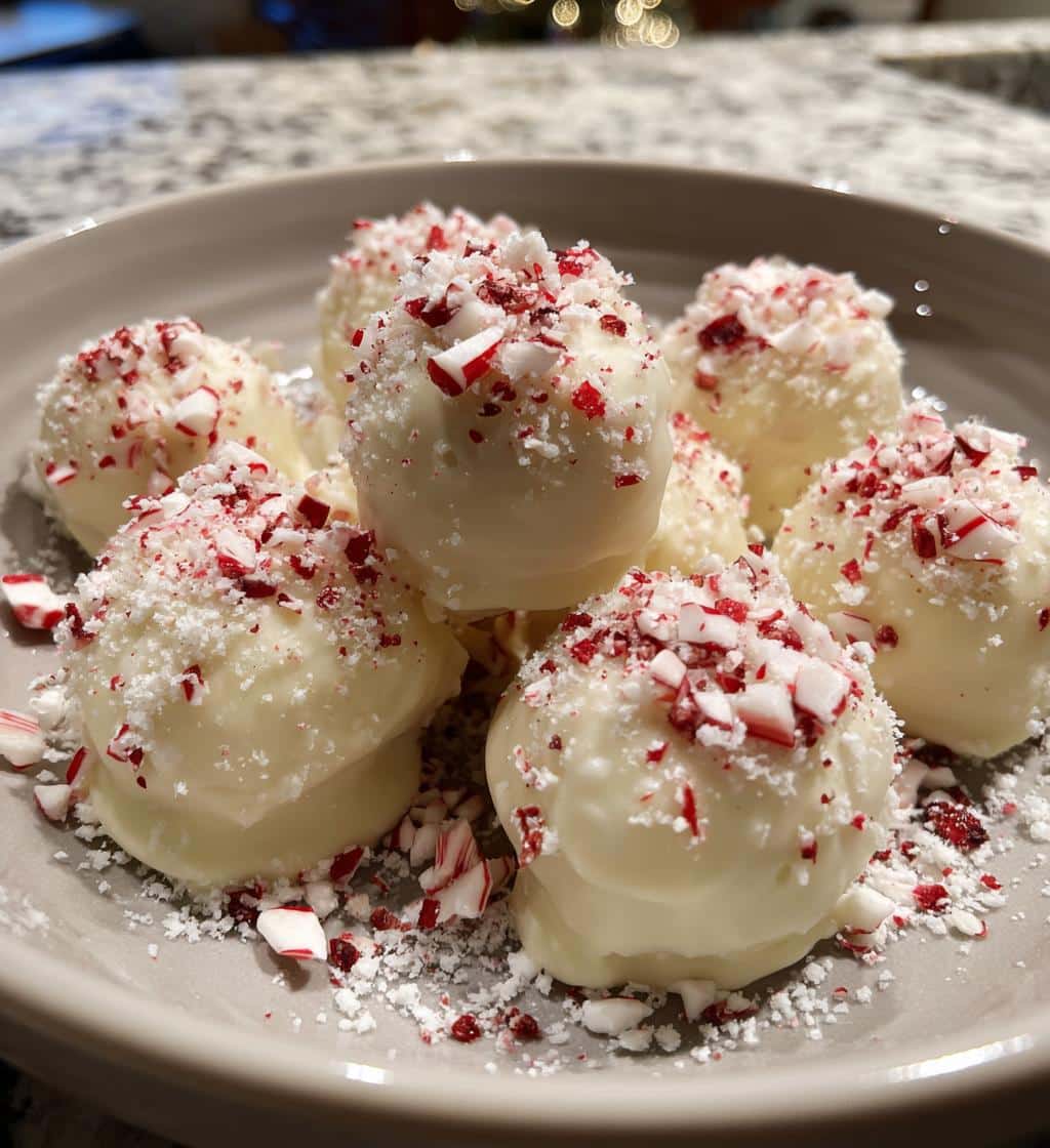 Christmas White Chocolate Truffles