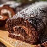 Classic Yule Log (Bûche de Noël) for Christmas