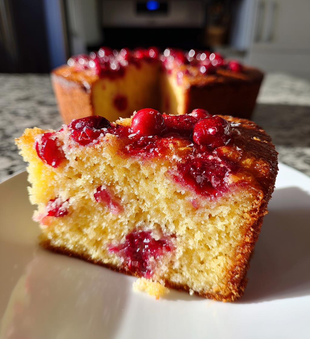 Cranberry Orange Christmas Cake - detail 1
