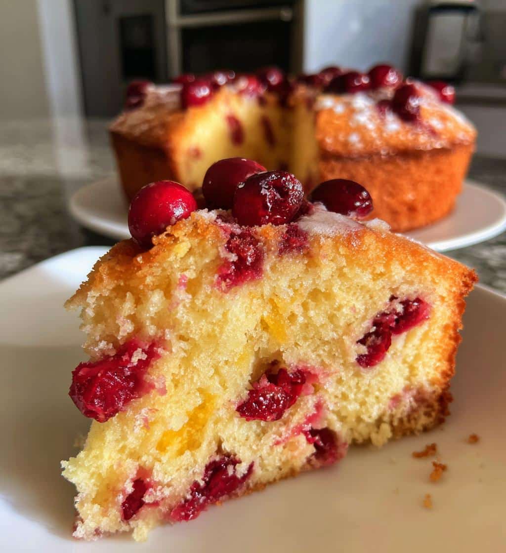 Cranberry Orange Christmas Cake