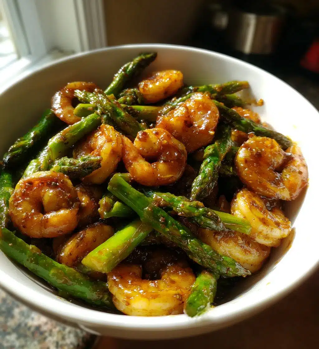 Easy, Healthy Shrimp and Asparagus Stir Fry - detail 1