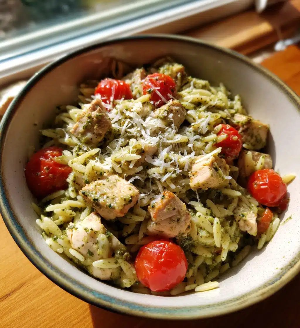 One Pan Chicken & Pesto Orzo - detail 1