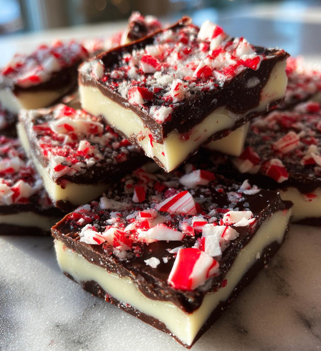 Peppermint Bark Fudge for Christmas