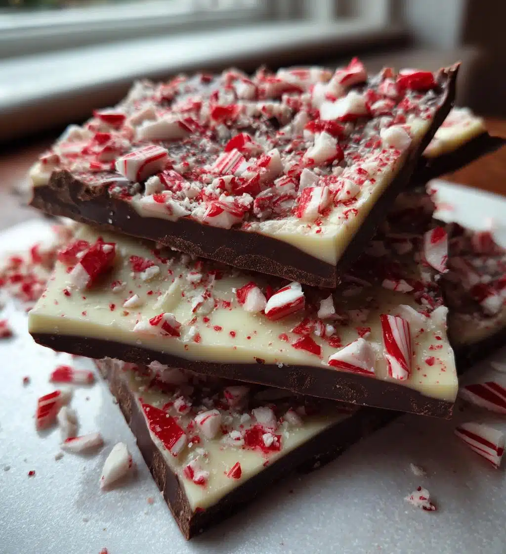 Peppermint Chocolate Bark for Christmas - detail 1