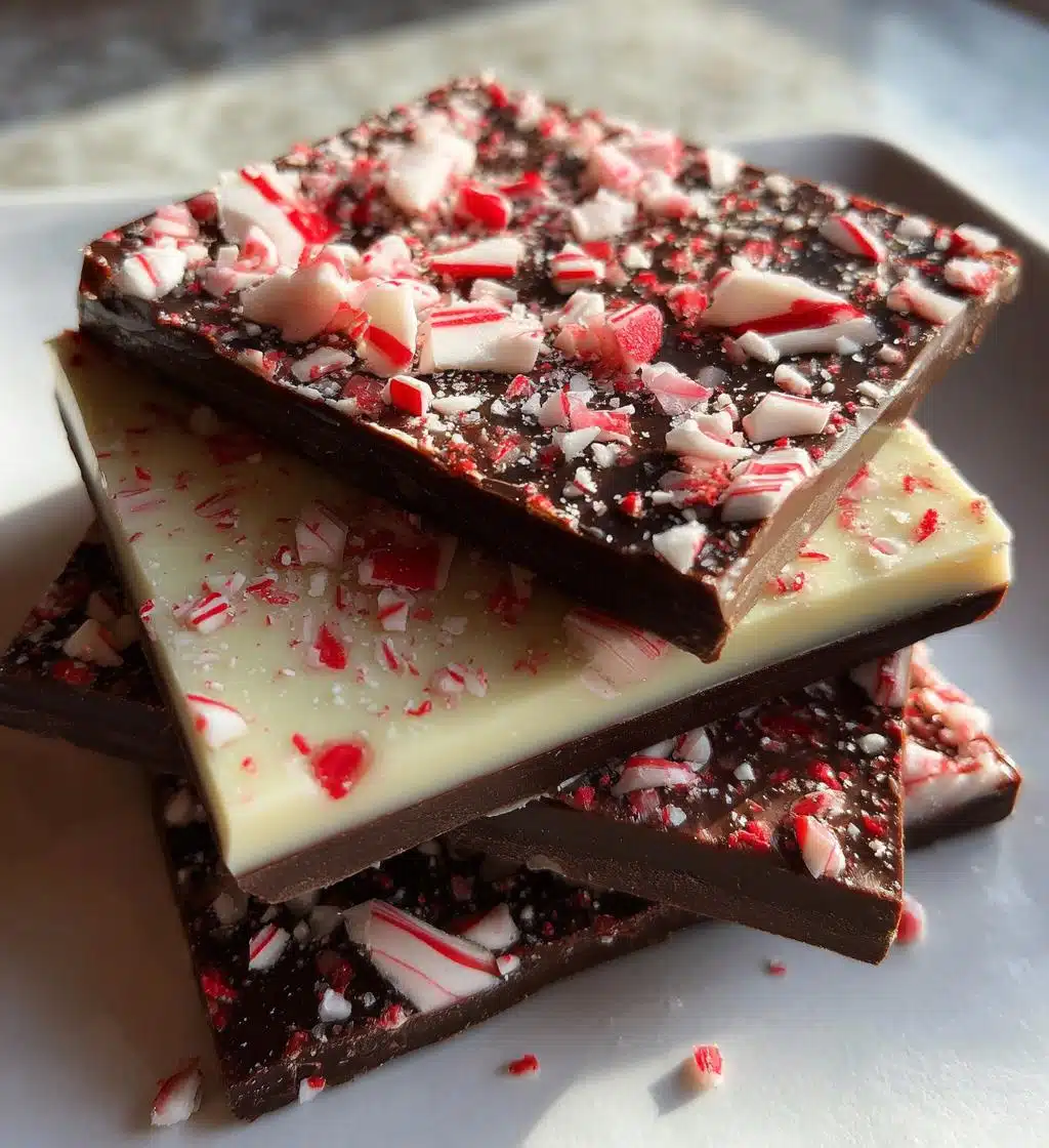 Peppermint Chocolate Bark for Christmas