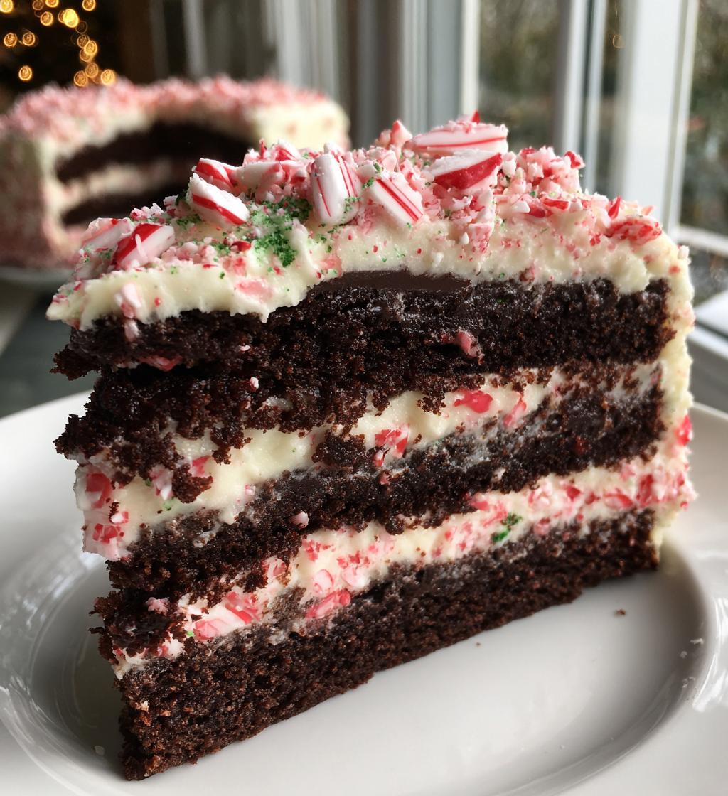 Peppermint Mocha Christmas Cake