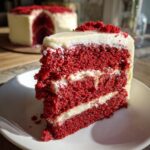 Red Velvet Layer Cake for Christmas