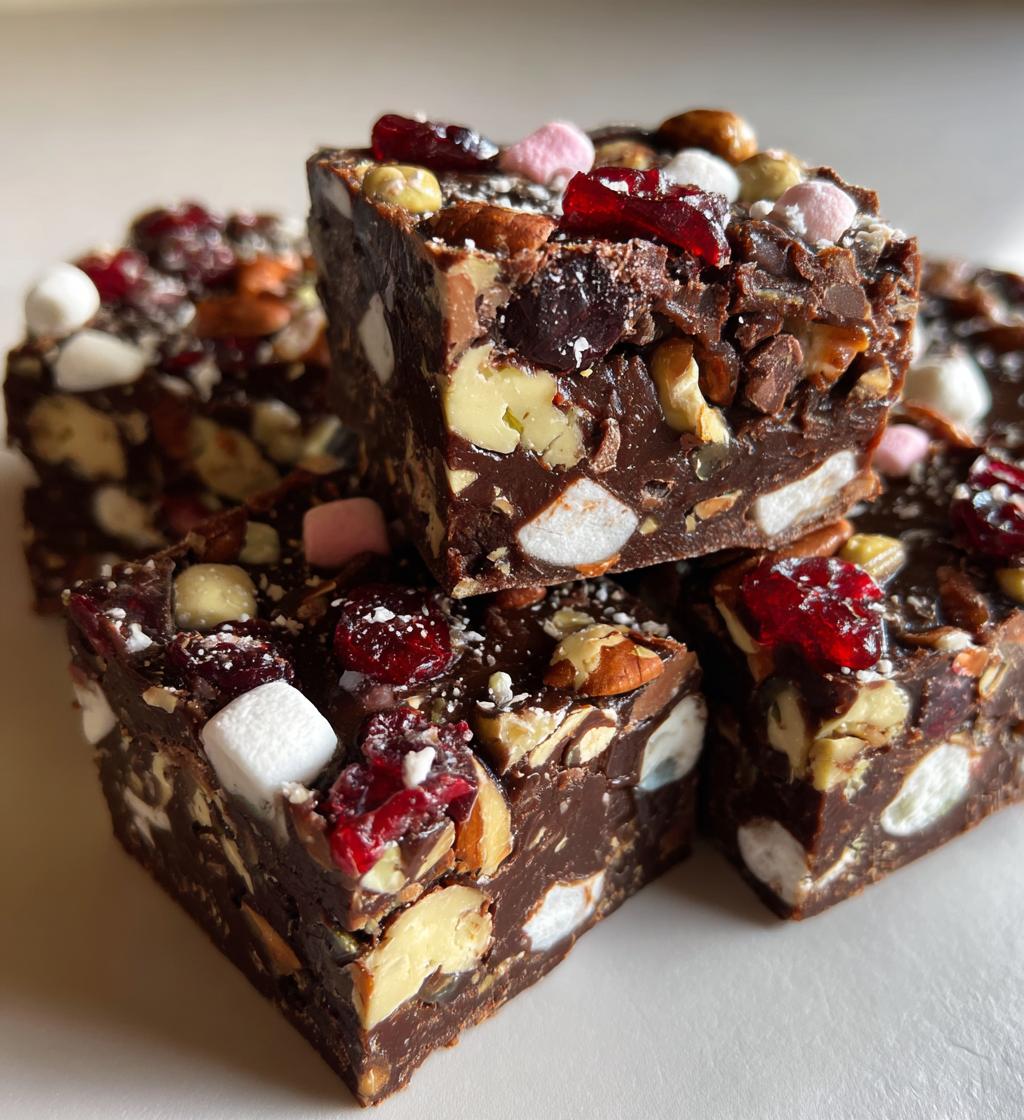 Rocky Road Christmas Fudge - detail 1