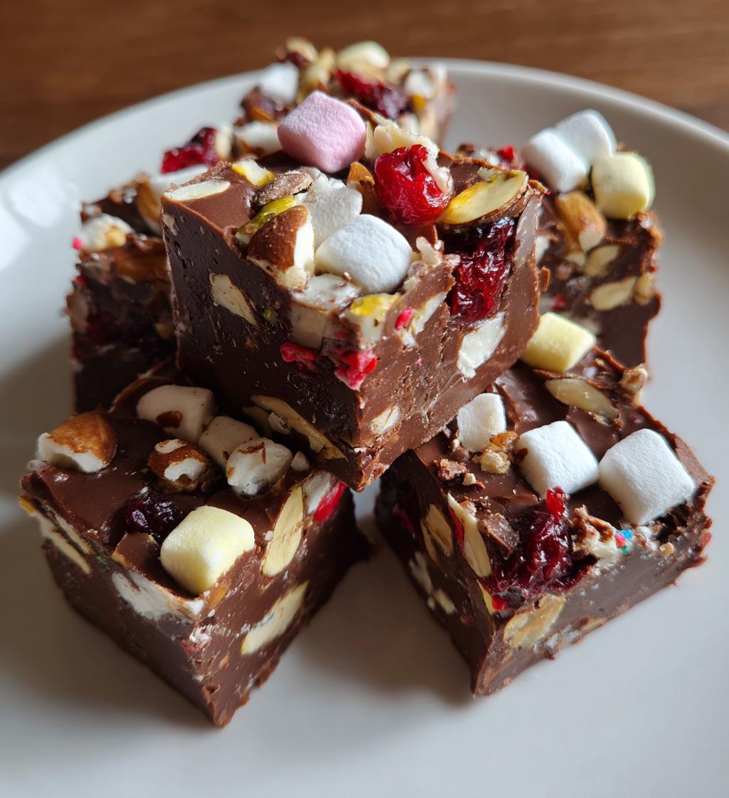 Rocky Road Christmas Fudge