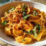 Spicy Creamy Pappardelle Pasta