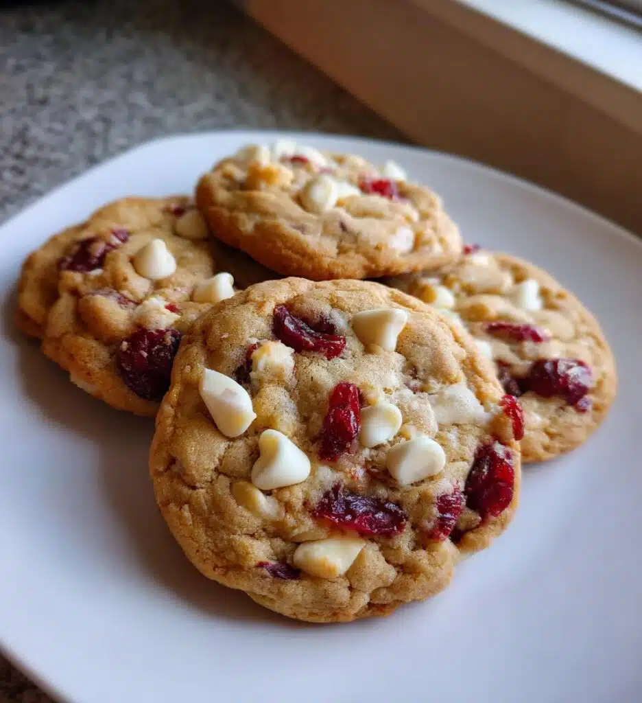 White Chocolate Cranberry Christmas Cookies