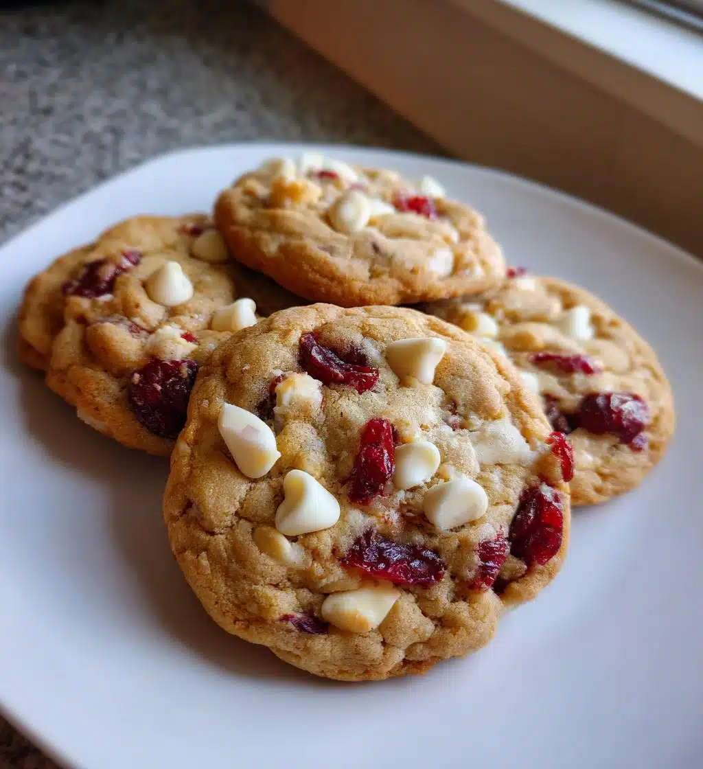 White Chocolate Cranberry Christmas Cookies
