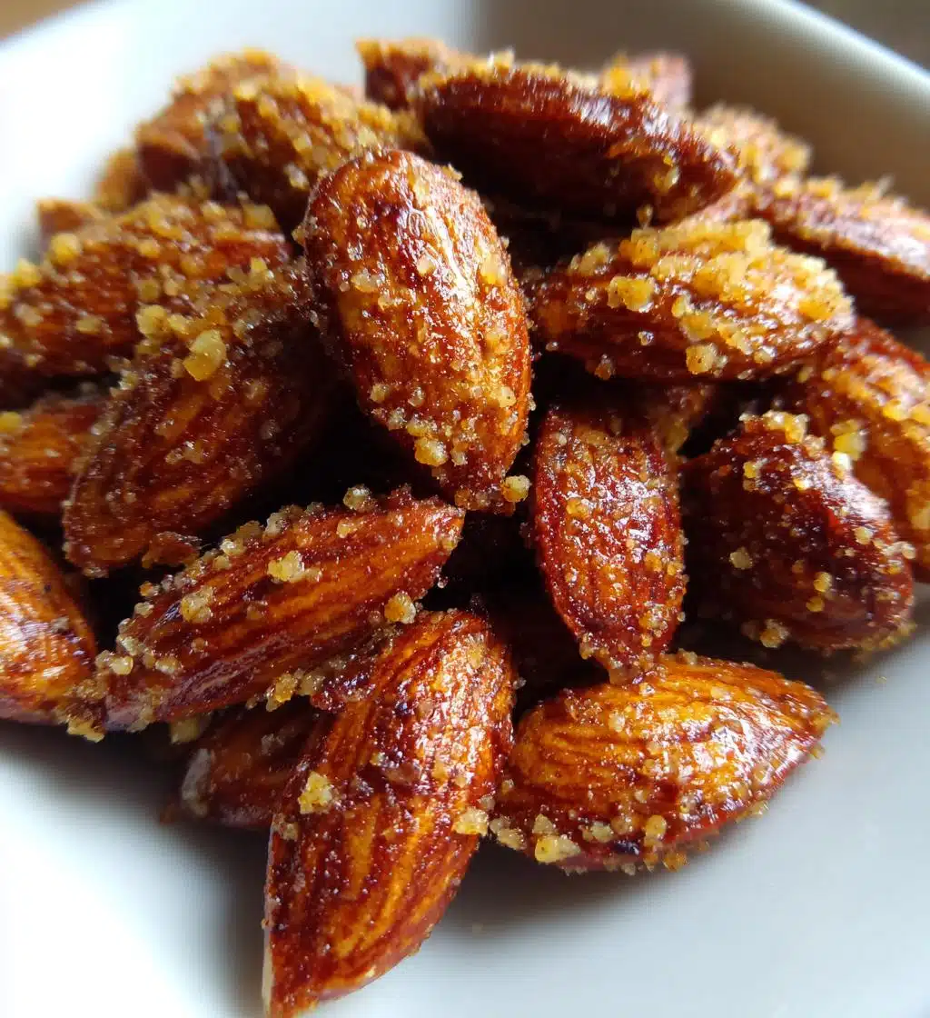 air fryer cinnamon almonds - detail 1