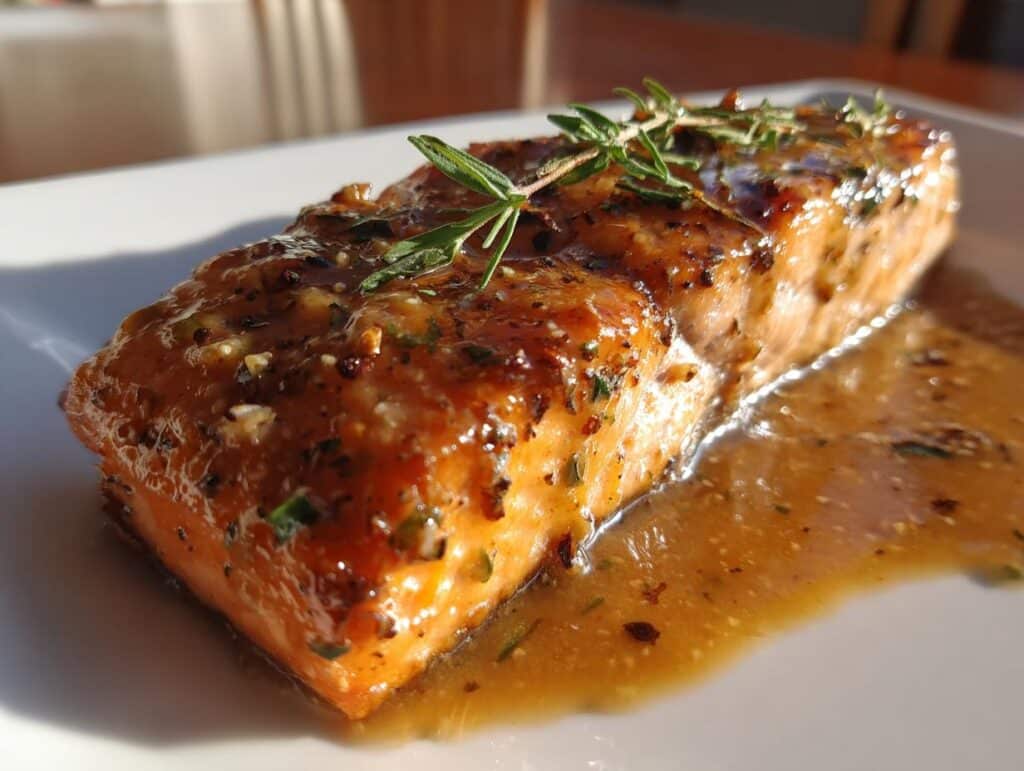 air fryer honey mustard salmon