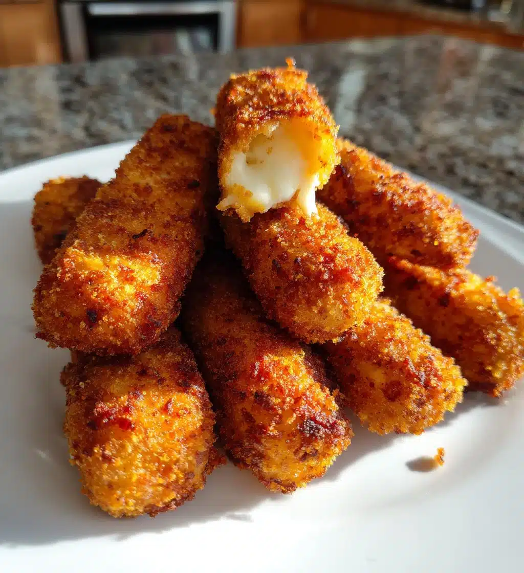 air fryer mozzarella sticks - detail 1