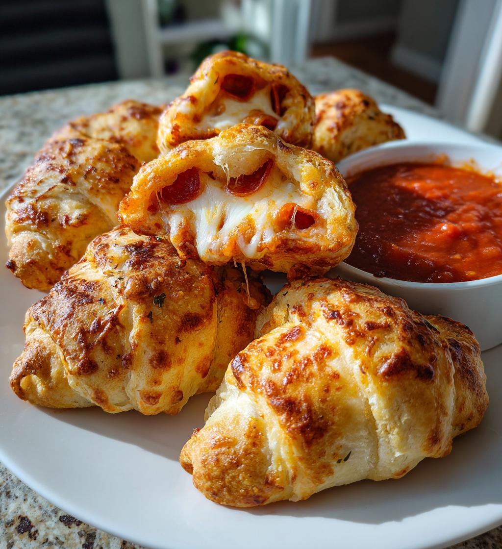 air fryer pepperoni pizza crescent rolls