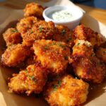 air fryer ranch crusted chicken bites